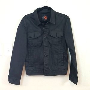 G by Guess Black Denim Jacket Sz Sz S